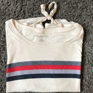 American eagle striped tee size L.